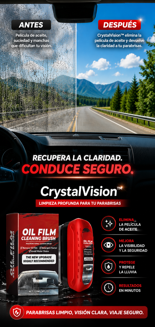 ✨ CrystalVision™ – Limpia y Restaura tu Parabrisas 🚗🪟