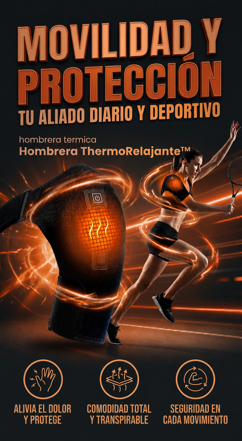 💆‍♂️ Hombrera ThermoRelajante™ – Alivio Muscular Profundo